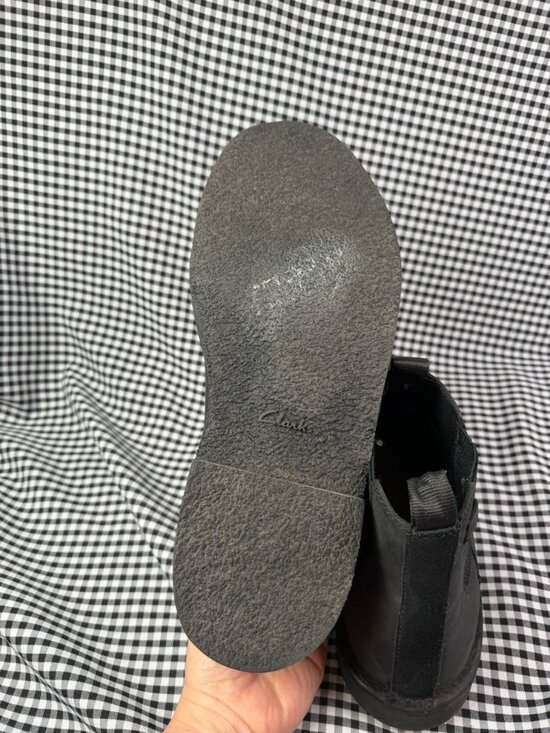 Clarks Burchill Up Chelsea Boot — Black Leather Men\'s UK 11 / US 12 / EU 46 main image 6